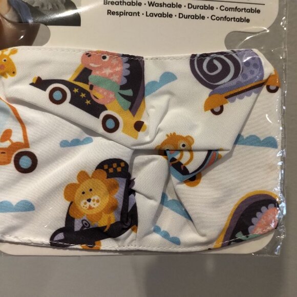 NWT LOT 3 Kids Reusable Masks Children mask printed 2 layers %100 Cotton inside - Picture 6 of 15